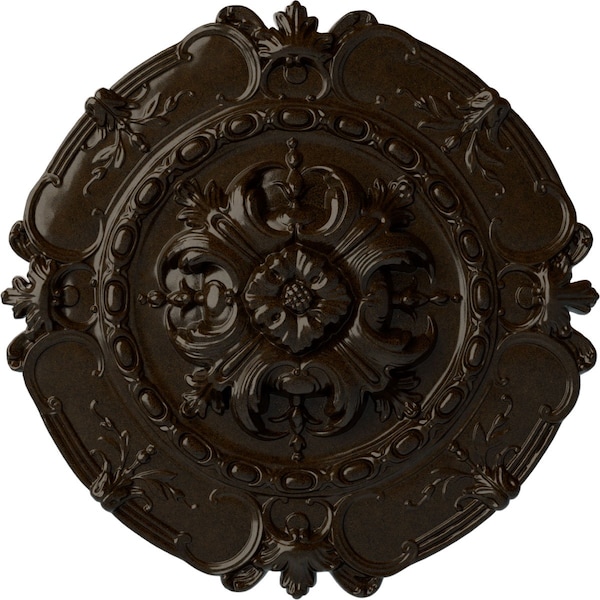 Ekena Millwork Southampton Ceiling Medallion, Hand-Painted Bronze, 16 1/2"OD x 2 3/8"P CM16SOBZS - main